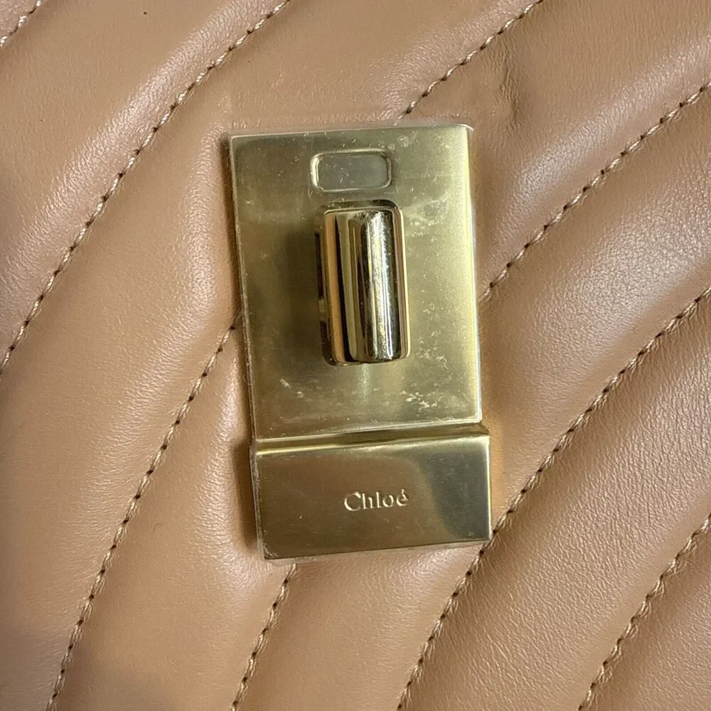 Chloe Drew Bijou 2 Way Shoulder Handbag Leather Blushy Pink Made In Italy - Picture 4 of 9